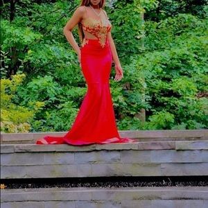 Red prom dress